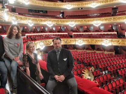 Celso Albelo, Eve-Maud Hubeaux, Diana Damrau y Carlos Álvarez, voces de 'Hamlet', en el Liceo. 