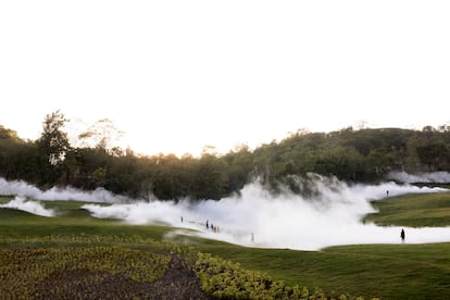 'Performance' 'Bosque de Niebla', de Fujiko Nakaya.