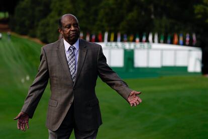 Lee Elder, el lunes en Augusta.