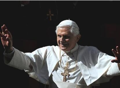 El papa Benedicto XVI en la misa del pasado domingo en Roma.