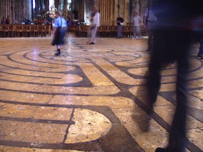 Laberinto de la catedral de Chartres, en Francia.