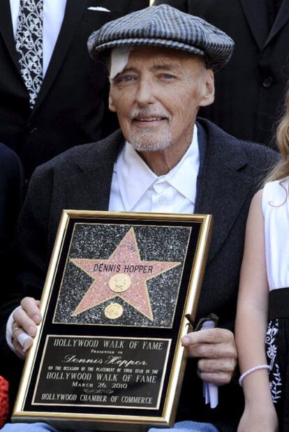 Dennis Hopper, ayer en Hollywood.