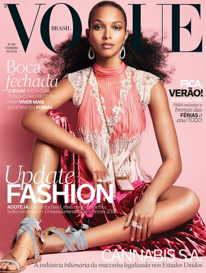 Además de ser portada de S Moda, también ha protagonizado los números de diversas ediciones de la revista Elle o la de Vogue Brasil el pasado mes de febrero. Su futuro (y su presente) no puede ser más prometedor.