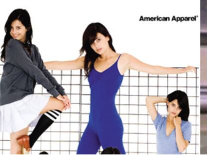 Anuncio de American Apparel y fotograma de<i> Annie Hall.</i>