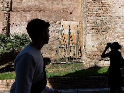 El monumento de La Alcazaba, en Málaga, presenta problemas de conservación. 22 de enero de 2024.