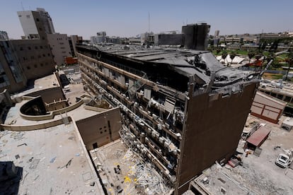 Daños causados en el Hospital Soroka tras un ataque iraní, el 19 de junio de 2025.
