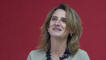 La vicepresidenta tercera y ministra de Transición Ecológica y el Reto Demográfico,Teresa Ribera, participa en los Cursos de Verano de la Universidad Complutense de Madrid.