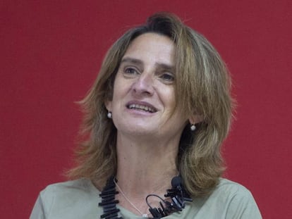 La vicepresidenta tercera y ministra de Transición Ecológica y el Reto Demográfico,Teresa Ribera, participa en los Cursos de Verano de la Universidad Complutense de Madrid.