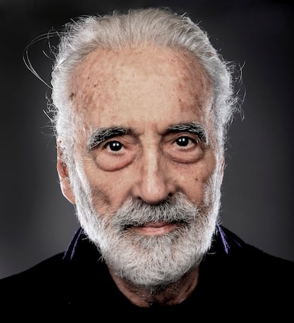 Christopher Lee fotografiado en Londres en 2014, un año antes de su muerte.