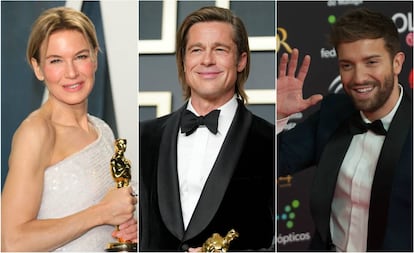 Renée Zellweger, Brad Pitt y Pablo Alborán.