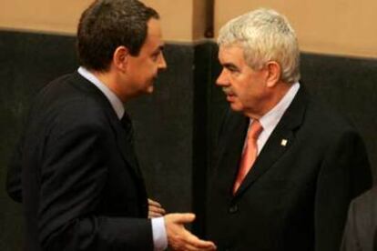 Zapatero y Maragall, en la cumbre de presidentes autonómicos celebrada en octubre pasado.