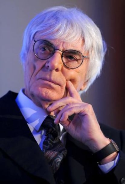 El patrón de la Fórmula 1, Bernie Ecclestone.