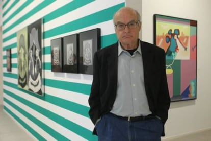 Luis Gordillo en la Fundación Suñol presenta la muestra 'Luis Gordillo - Sense títol ( provisional)'.