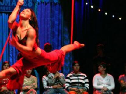 Uno de los números del Romanès Cirque Tzigane.