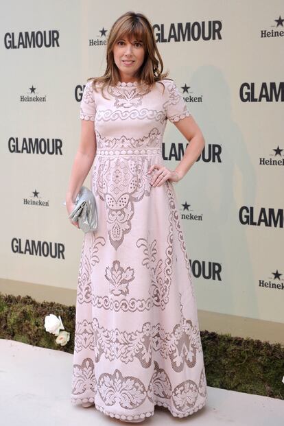 La directora de Glamour en España, Alicia Parro, llevaba un vestido de Valentino de corte babydoll.