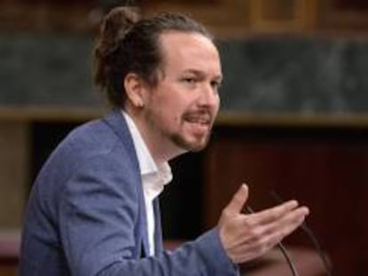 El candidato por Unidas Podemos a las elecciones madrileñas, Pablo Iglesias.