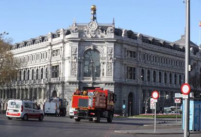 Edifico del Banco de España, en Madrid. EFE/ Kiko Huesca/Archivo