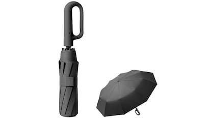 paraguas con asa de mosqueton