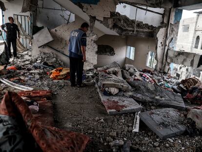 The UNRWA school was hit by an Israeli strike in Nuseirat in the early hours of Thursday.