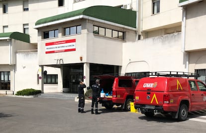 Residencia de mayores de la Comunidad de Madrid en Alcorcón, el viernes 24 de abril.