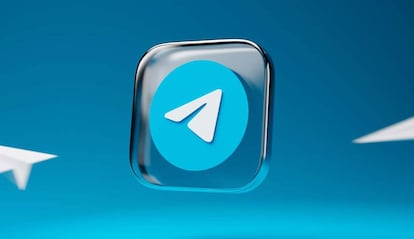 Telegram logo fondo