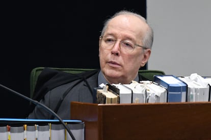 O ministro Celso de Mello durante sessão do STF em 2019.
