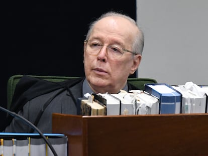 O ministro Celso de Mello durante sessão do STF em 2019.