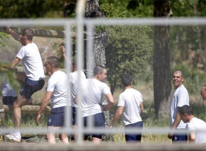 Alumnos de la Academia Militar de Ingenieros de Hoyo de Manzanares, en un entrenamiento.