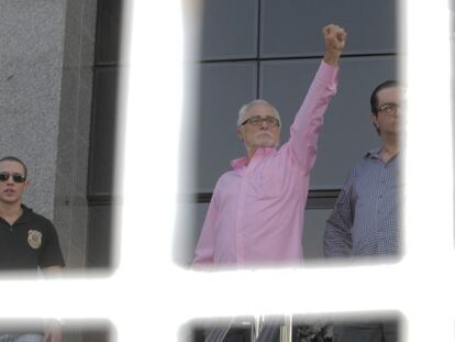 Jos&eacute; Genoino en la Superintendencia de la Polic&iacute;a Federal en Sao Paulo