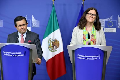 Guajardo y Malmström, en un encuentro reciente.