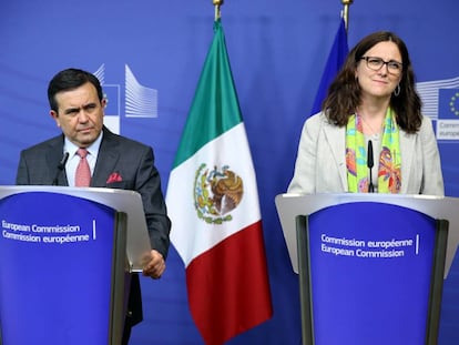 Guajardo y Malmström, en un encuentro reciente.