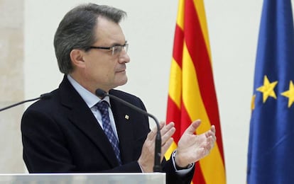 Artur Mas, al Parlament de Catalunya, en una foto d'arxiu.