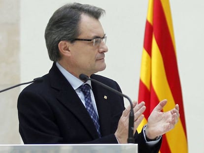 Artur Mas, en el Parlament de Cataluña, en una foto de archivo.