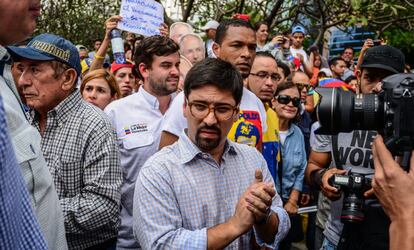 Freddy Guevara durante una manifestación en Caracas en noviembre de 2017.