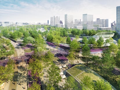 Imagen del proyecto Parque Central de Madrid Nuevo Norte, cedida por Distrito Castellana Norte.