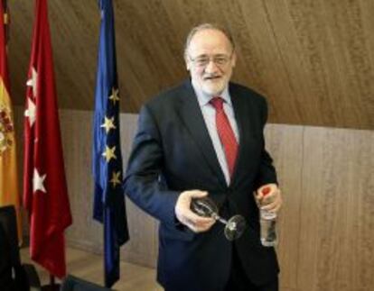 El mediador en el conflicto de Iberia, el catedrático Gregorio Tudela.