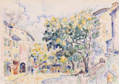 Obra de Paul Signac de la ciudad francesa de Antibes.