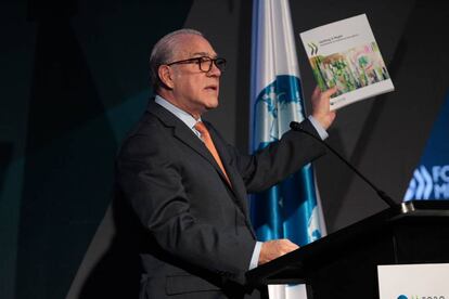 El jefe de la OCDE, Ángel Gurría, presenta las recomendaciones en la Ciudad de México.