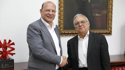 Germán Ávila Plazas (izquierda) y Ricardo Bonilla