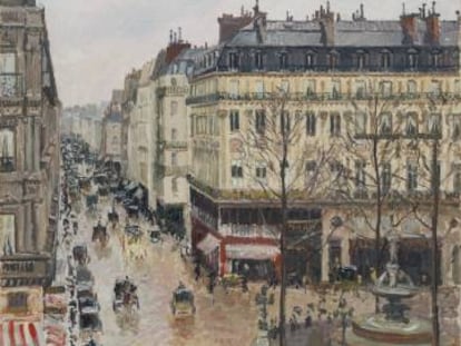 'Rue Saint-Honoré por la tarde. Efectode lluvia' de Camille Pissarro.