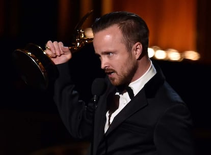 Aaron Paul, de Breaking Bad, se hizo con el premio al Mejor Actor de Reparto en la categoría de drama.