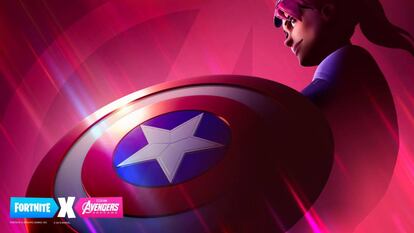 Imagen promocional del 'crossover' entre 'Fortnite' y 'Vengadores: Endgame'