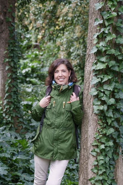 La investigadora Susana Domínguez Lerena, en un parque de Madrid.