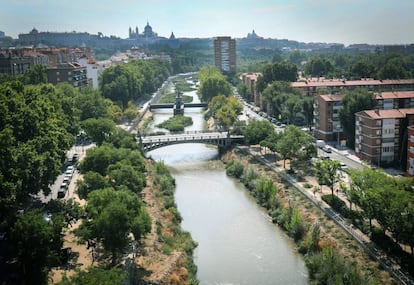 El tramo urbano del río Manzanares. 