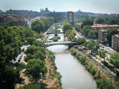 El tramo urbano del río Manzanares. 