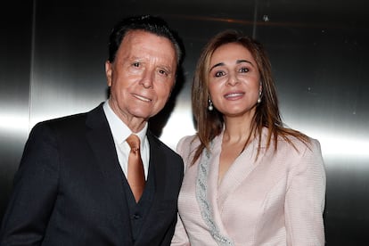 Ana María Aldón y su marido, Jose Ortega Cano, en un evento en Madrid en abril de 2019.