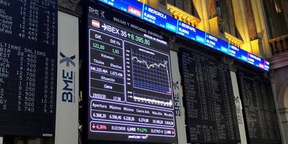 Bolsa de Madrid.