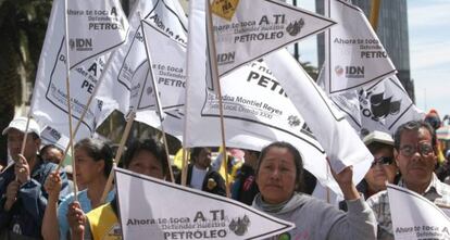 Manifestaci&oacute;n contra la privatizaci&oacute;n de Pemex.