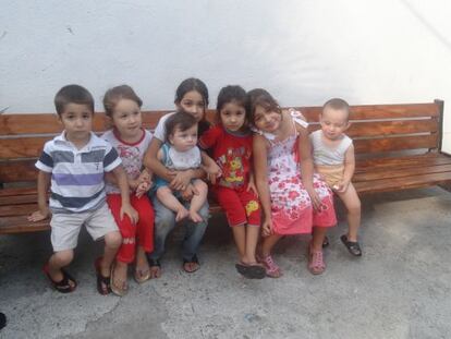 Hijos de los "repatriados" sirios en Sujum (Abjazia).