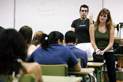 Charla de educacin sobre la diversidad en el Instituto Duque de Rivas en Rivas-Vaciamadrid (Madrid).